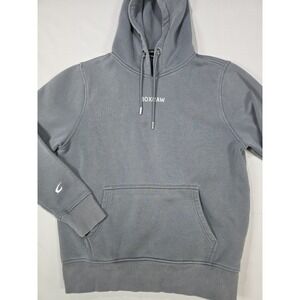 Boxraw Hoodie Medium Gray/Blue Pullover Mens Boxing Gym Streetwear Flaw
